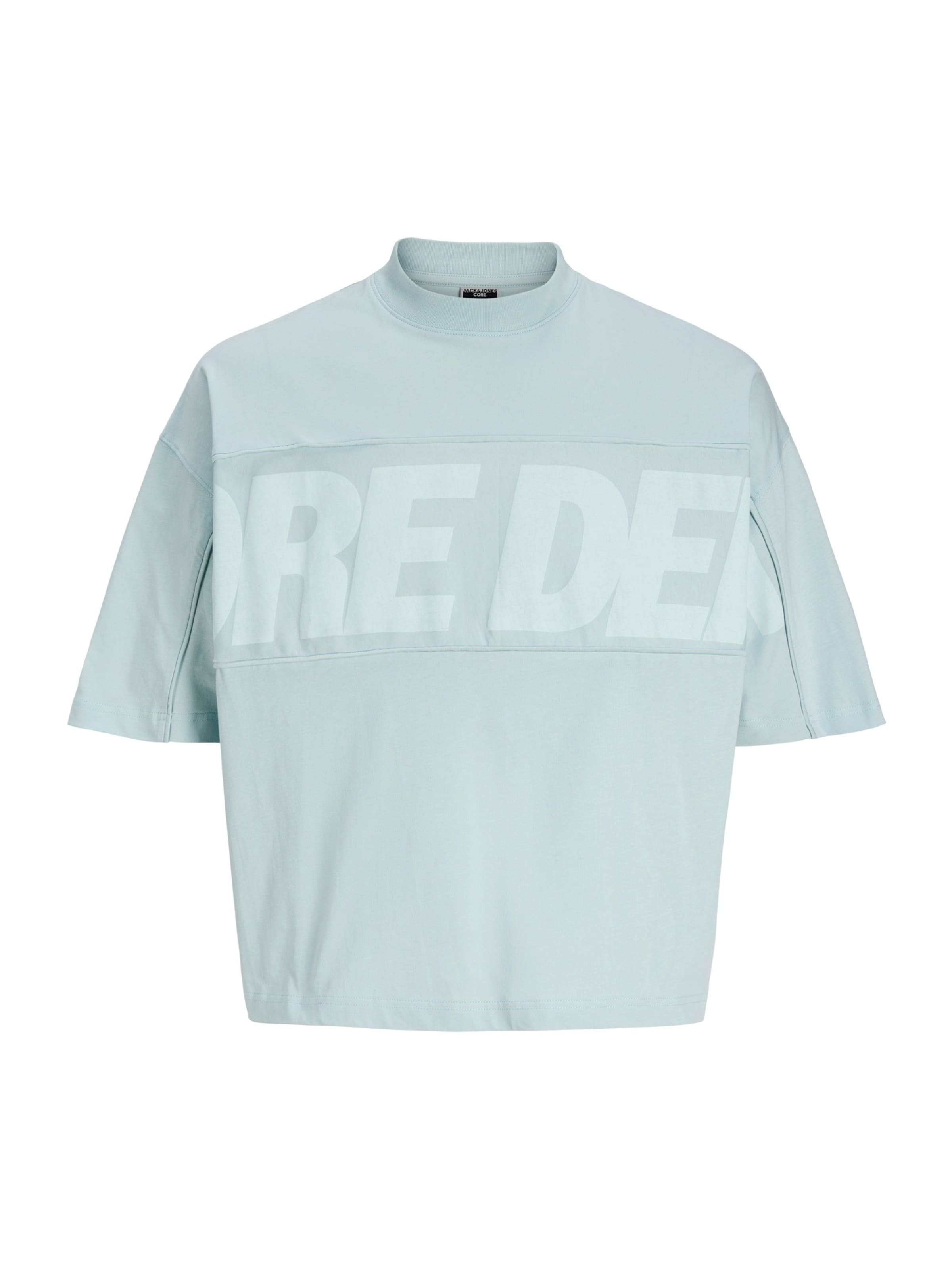 JACK & JONES T-Shirt 'JCOBIARRITZ' in mint, Produktansicht