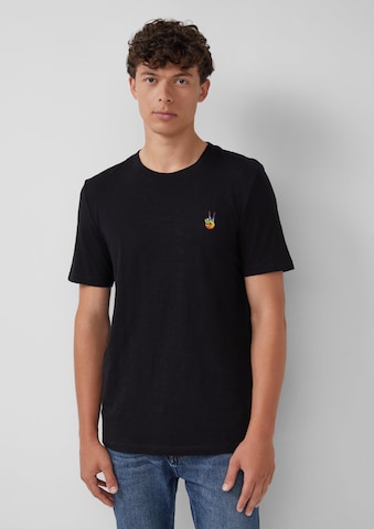s.Oliver Shirt in Zwart: voorkant