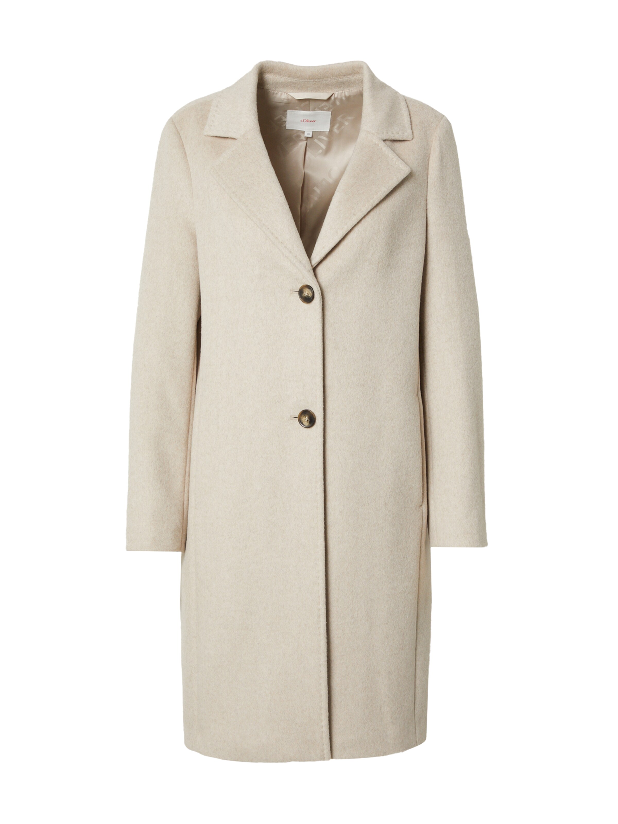 s.Oliver Mantel in Beige: Vorderseite
