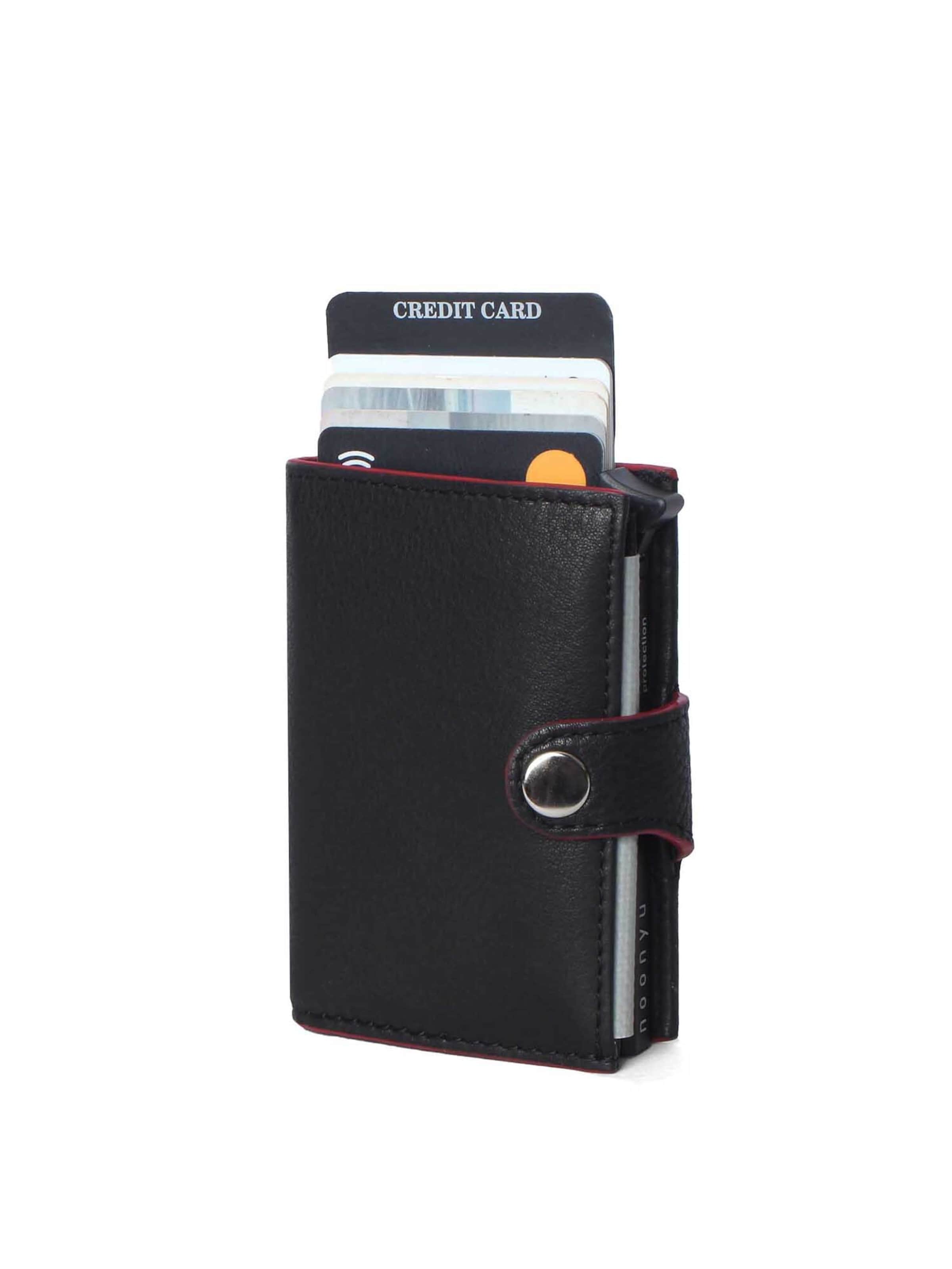 margelisch Portemonnee 'Noonyu single col.edge' in Zwart: voorkant