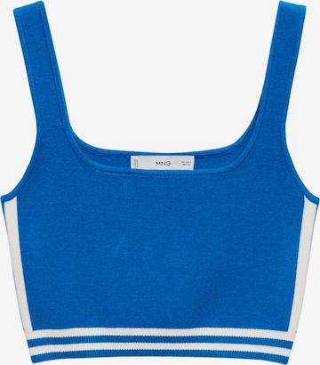 MANGO Top z dzianiny 'ELVIS' w kolorze niebieski: przód