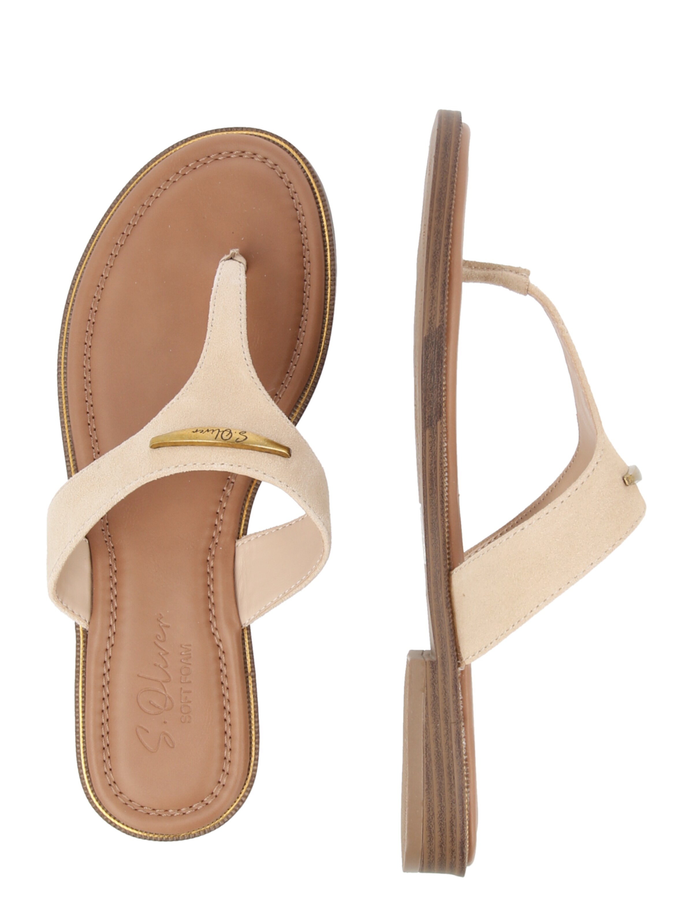 s.Oliver Σαγιονάρες διχαλωτές σε μπεζ