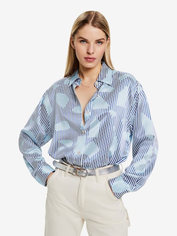 ESPRIT Blouse in Blauw: voorkant