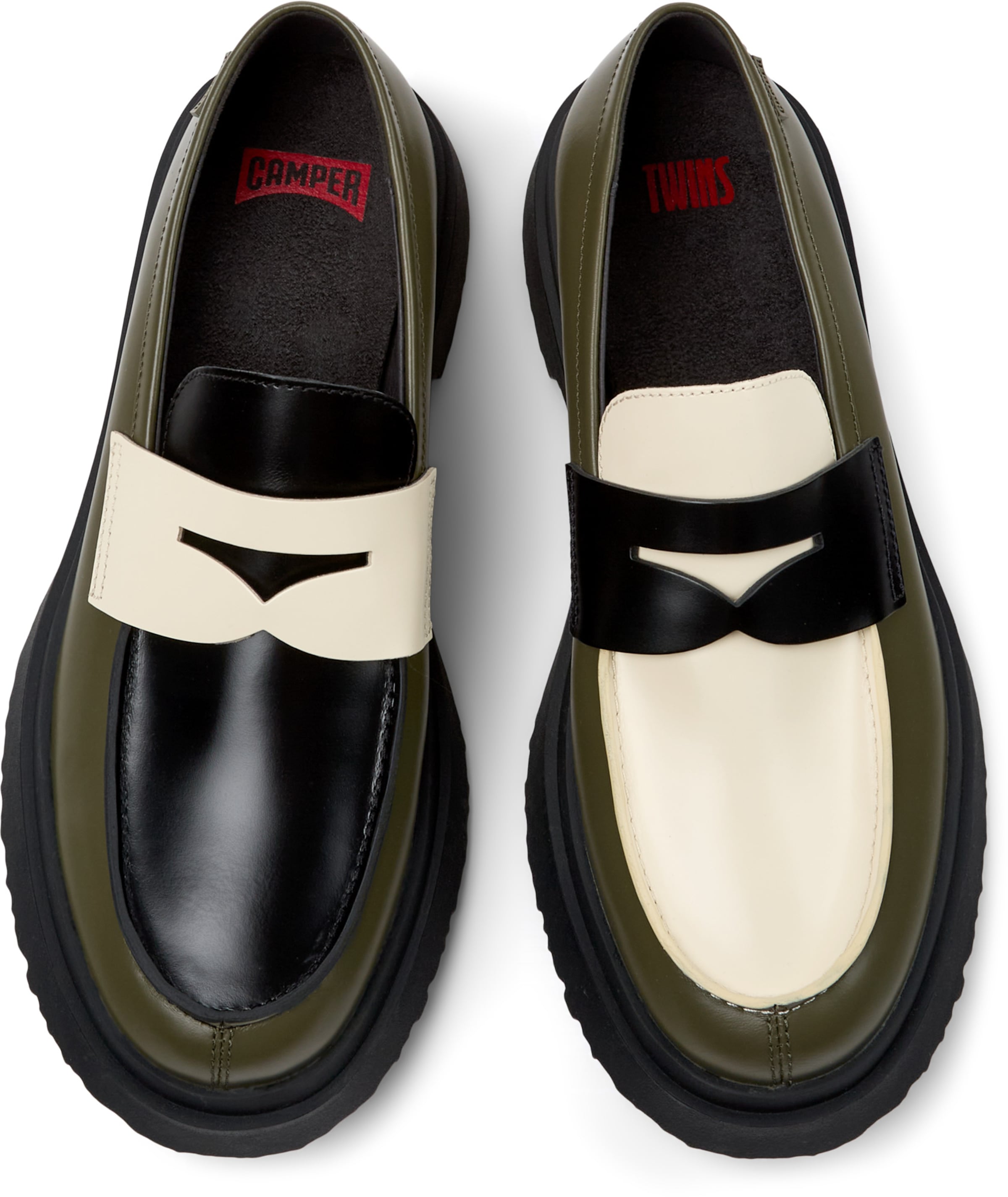 Mocassin 'Walden Twins' CAMPER en vert