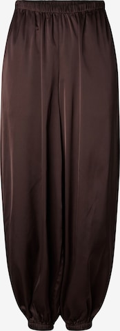 Barrel Pantaloni 'PCFesta' di PIECES in marrone: frontale