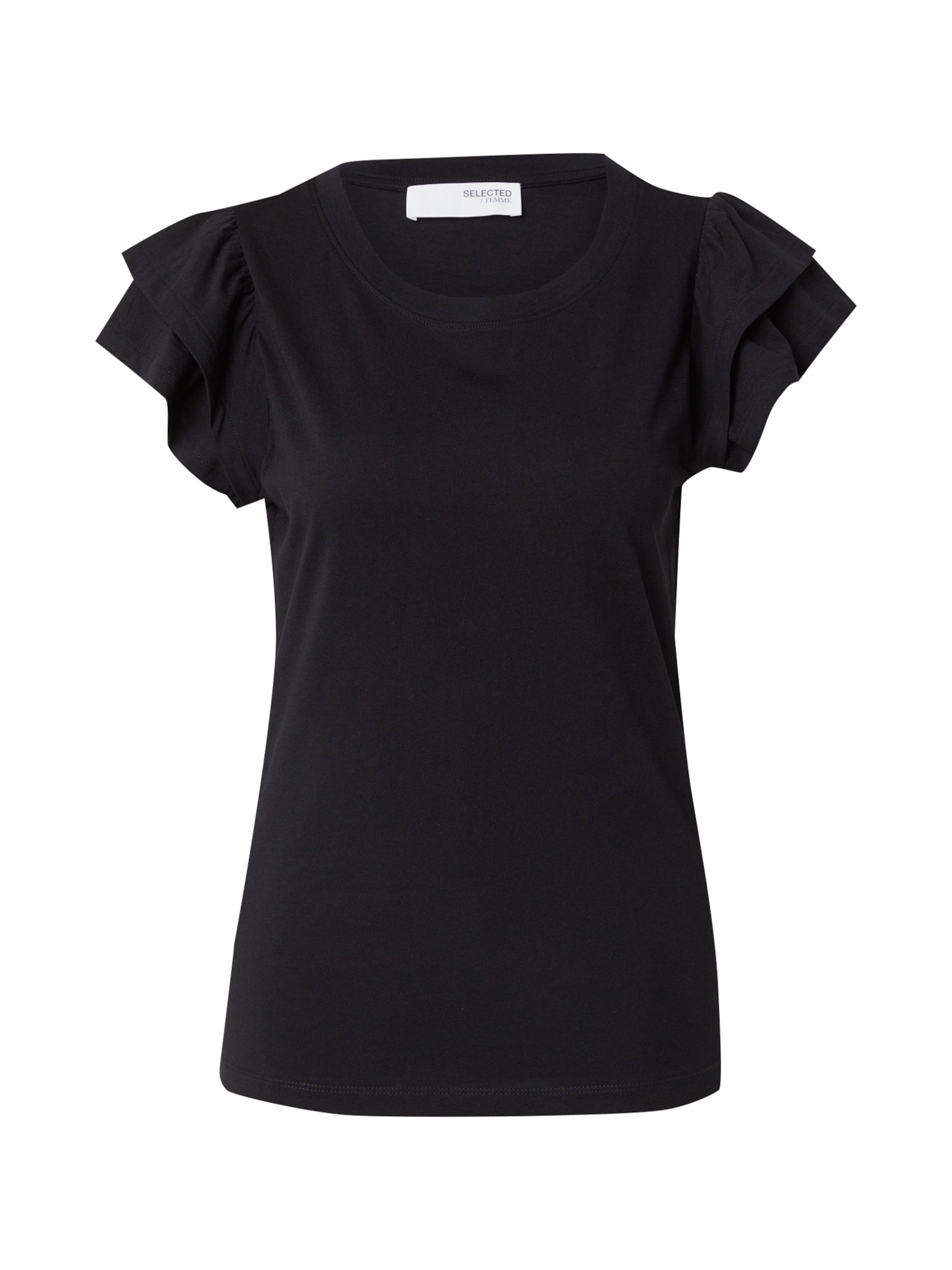 SELECTED Shirt 'SLFCamila' in Black: front