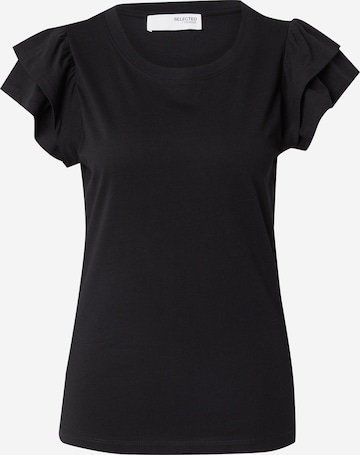 SELECTED Shirt 'SLFCamila' in Black: front