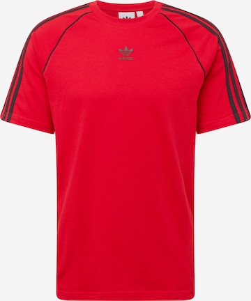 ADIDAS ORIGINALS T-shirt 'SST' i röd: framsida