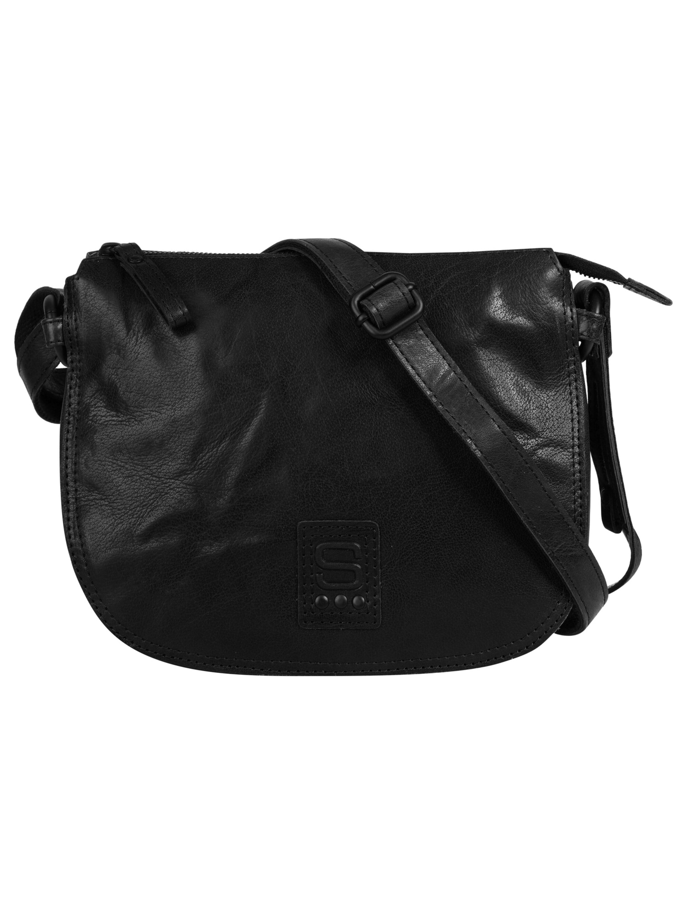 Spikes & Sparrow Crossbody Bag in Black: front
