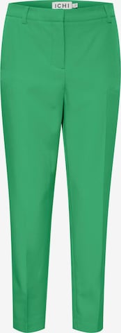 Pantalon à plis 'Lexi' ICHI en vert : devant