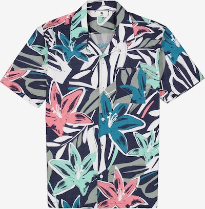 GARCIA Button Up Shirt in marine blue / Turquoise / Pink / White, Item view