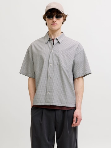 Regular fit Camicia di JACK & JONES in grigio: frontale