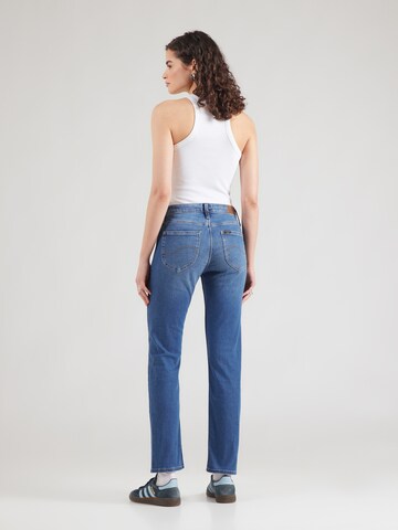 mėlyna Lee Prigludęs Džinsai 'ELLY': galas