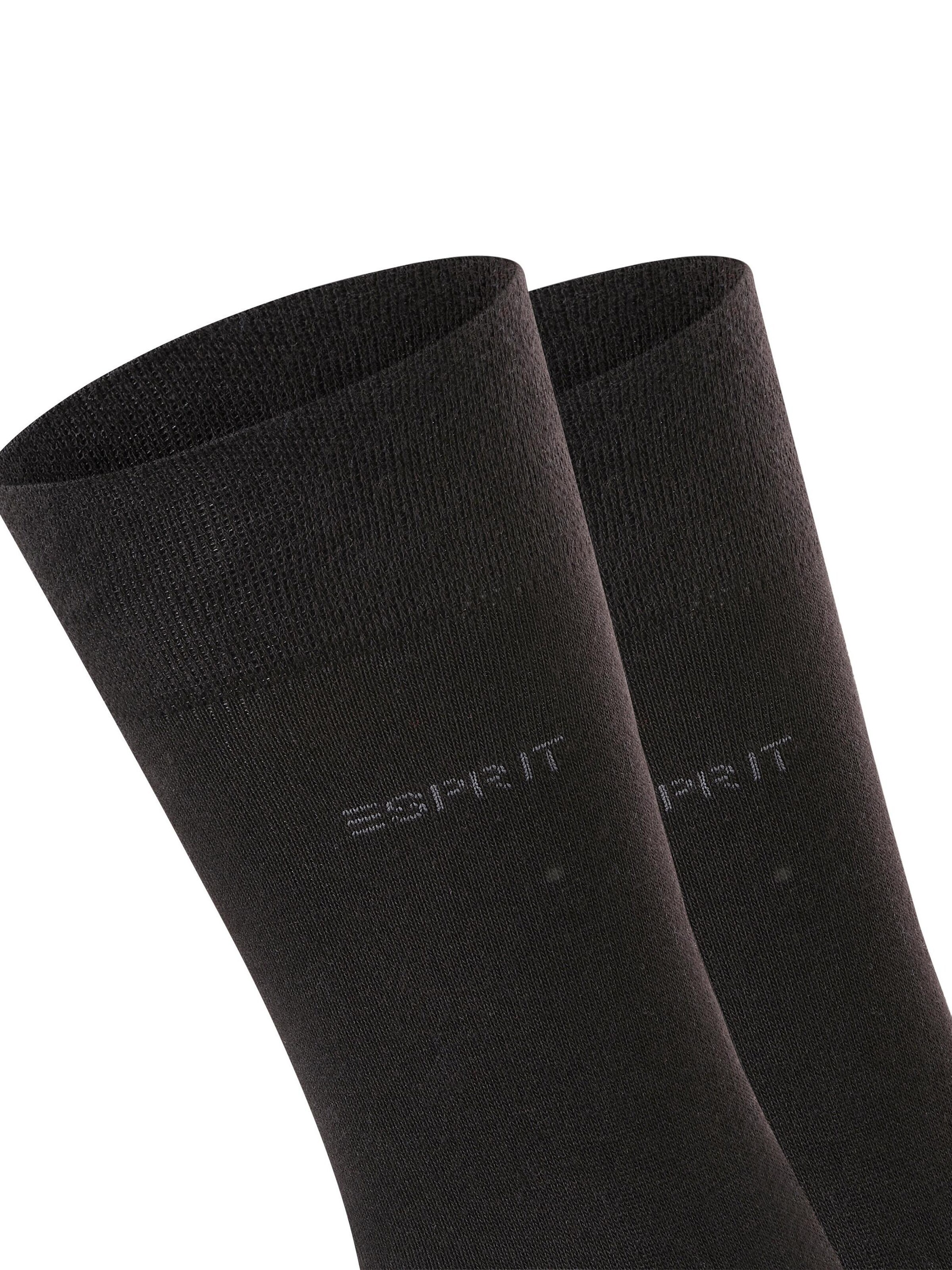 ESPRIT Socks 'Basic Easy 2-Pack' in Black