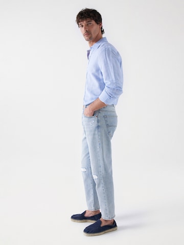 Coupe slim Jean Salsa Jeans en bleu