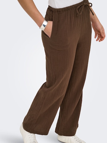 ONLY Regular Hose 'ONLThyra' in Braun