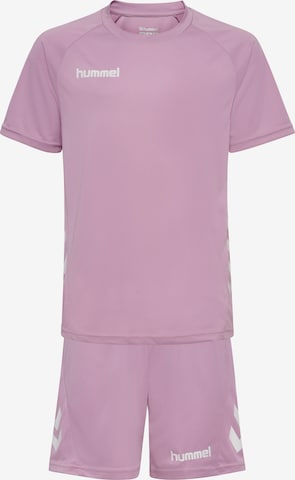 Hummel Trainingspak 'Promo' in Lila: voorkant
