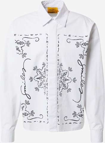 Smiles Button Up Shirt 'Sascha' in White: front