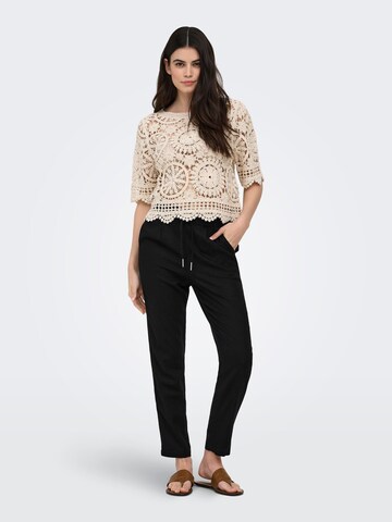 Regular Pantalon 'ONLGOA' ONLY en noir : devant
