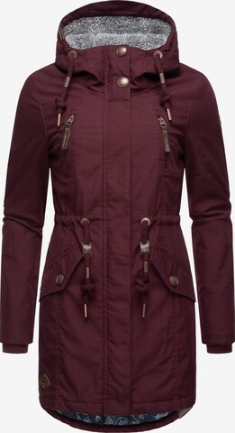 Ragwear Winter Parka 'Elsie' in Red: front