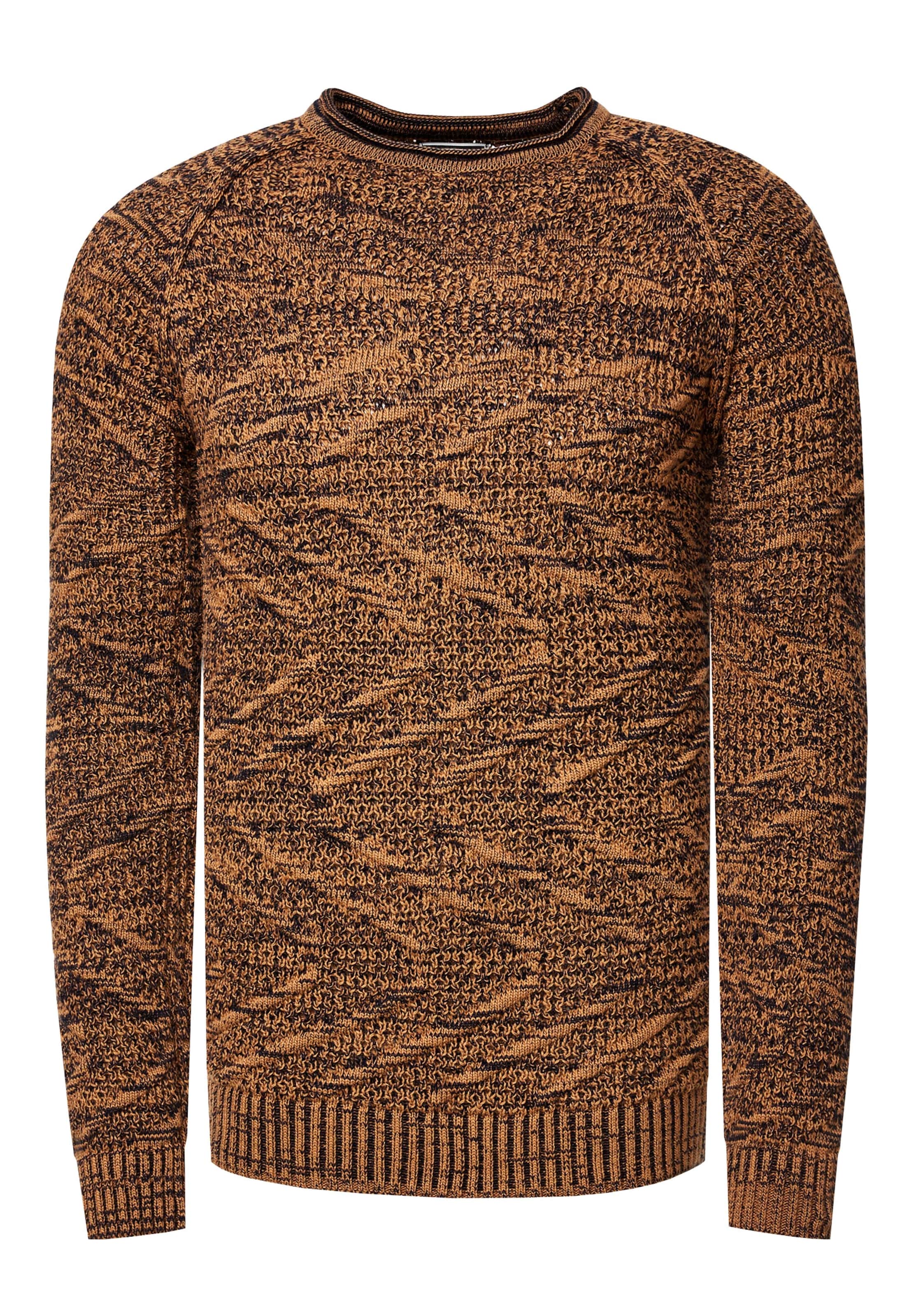 Rusty Neal Pullover in Braun: Vorderseite