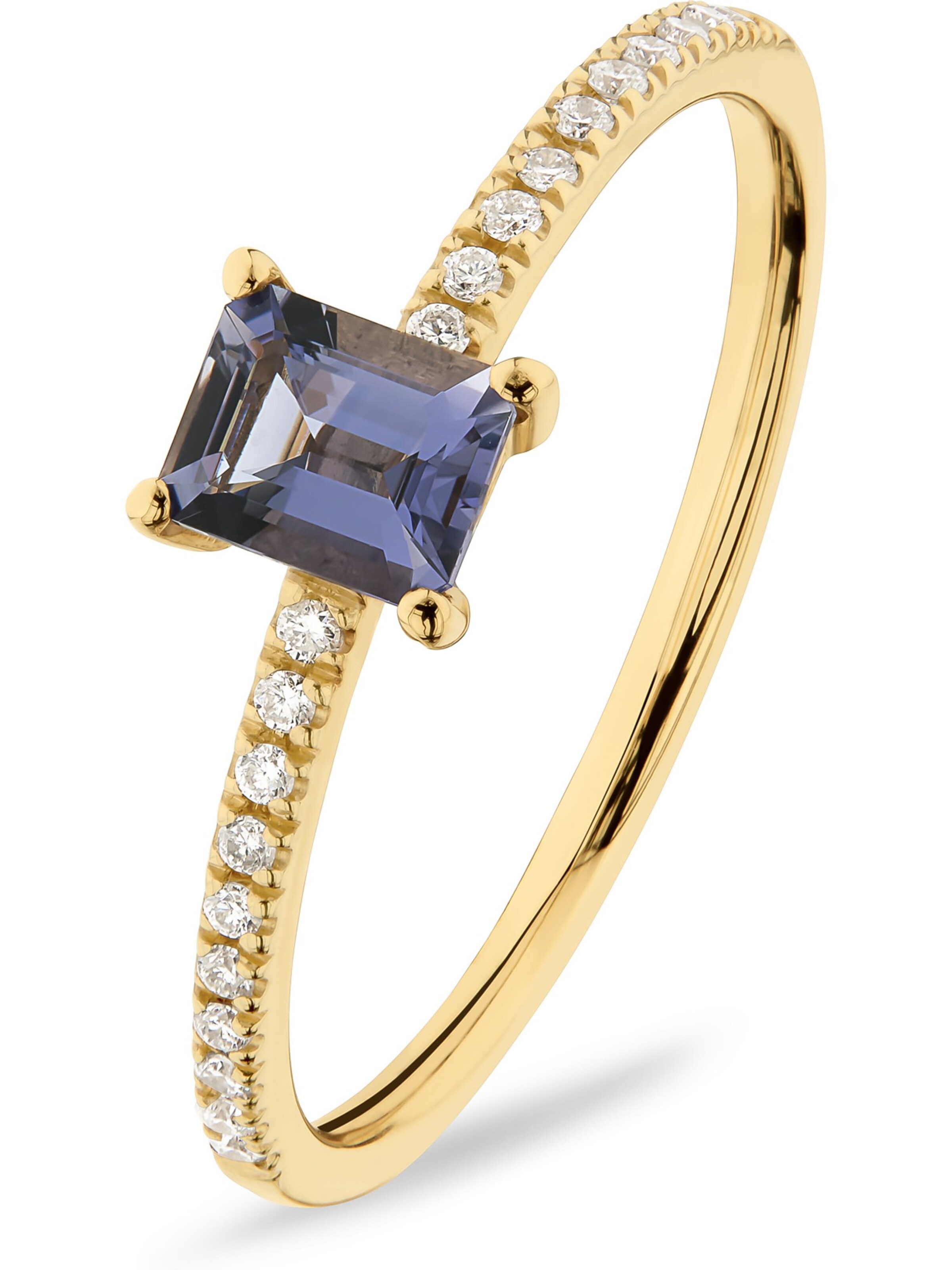 CHRIST Ring in Gelb: Vorderseite