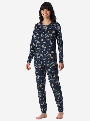 Pyjama ' Family ' SCHIESSER en bleu : devant