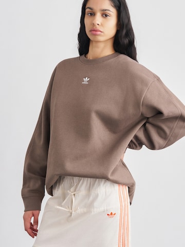 ADIDAS ORIGINALS Sweatshirt 'Essentials' in Brown: front