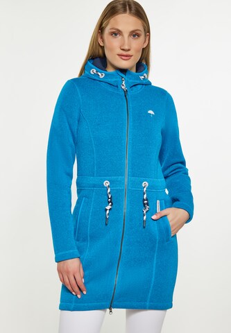 Veste en polaire Schmuddelwedda en bleu : devant