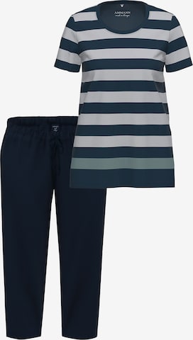 Ammann Pyjama 'Night & Home' in Blau: Vorderseite