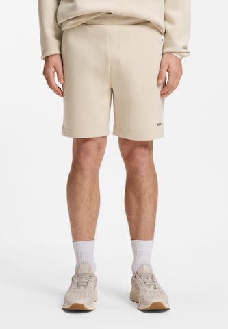 BOSS Regular Pants ' Globe ' in Beige: front
