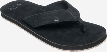 Tongs 'Seaway' BILLABONG en noir : devant