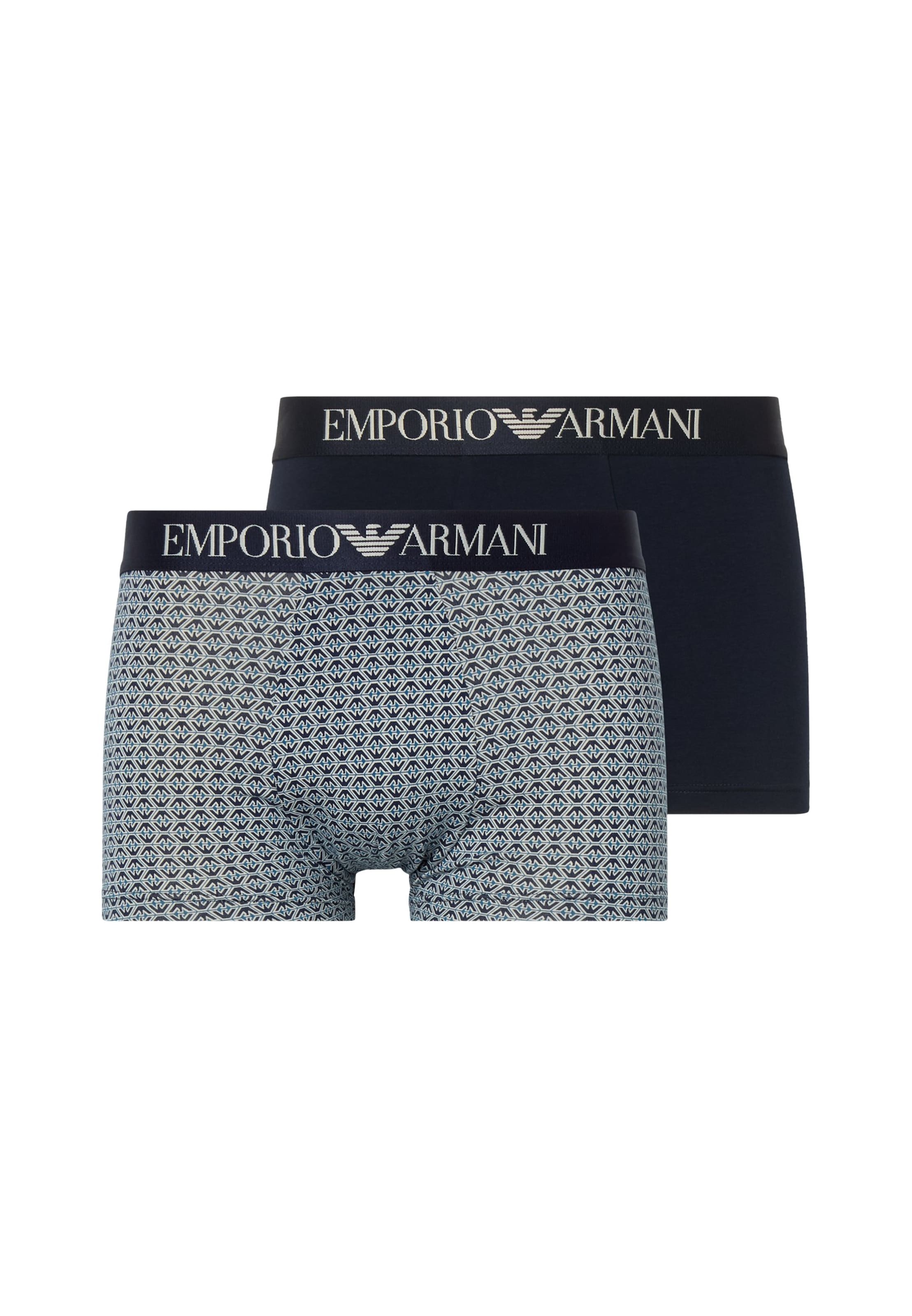 Emporio Armani Boxerky – modrá: přední strana