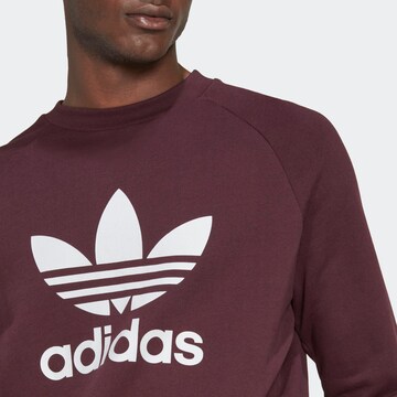 Sweat-shirt 'Adicolor Classics Trefoil' ADIDAS ORIGINALS en rouge