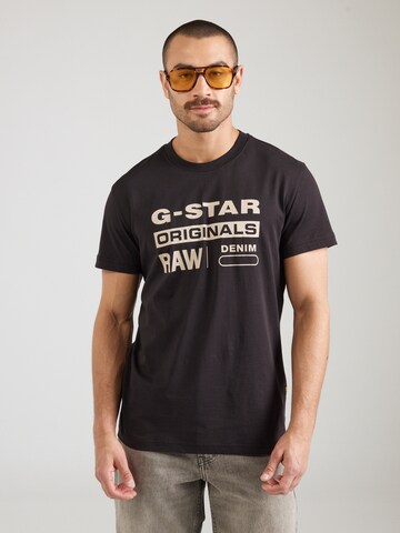 G-STAR Футболка в Черный: спереди