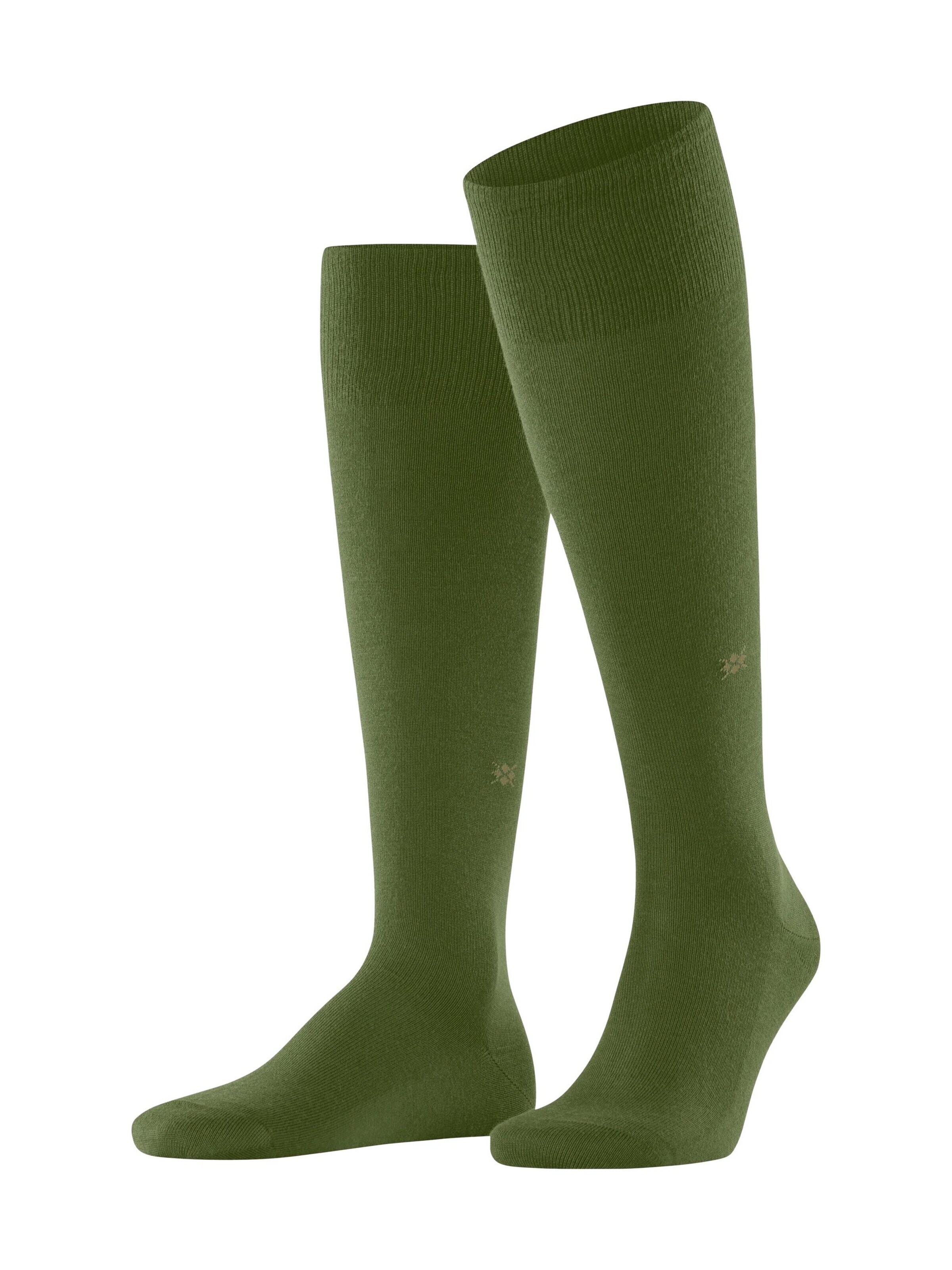BURLINGTON Kniestrümpfe 'Leeds'‌‌‌‌‌‌ in Grün: Vorderseite