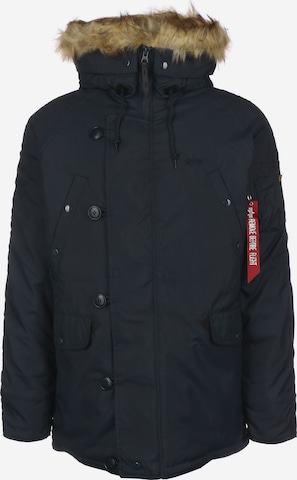 ALPHA INDUSTRIES Winter Jacket 'Explorer' in Blue: front