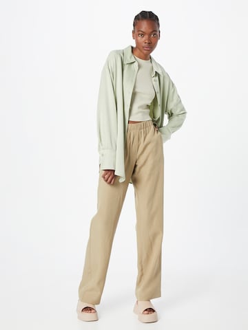 Samsøe Samsøe Loose fit Pants 'Hoys' in Beige