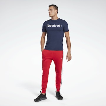 mėlyna Reebok Sportiniai marškinėliai