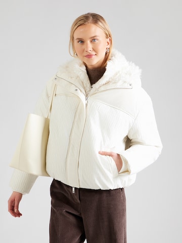 BOSS Winterjas 'Pexia' in Wit: voorkant