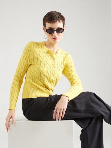 Polo Ralph Lauren Πλεκτή ζακέτα σε κίτρινο: μπροστά