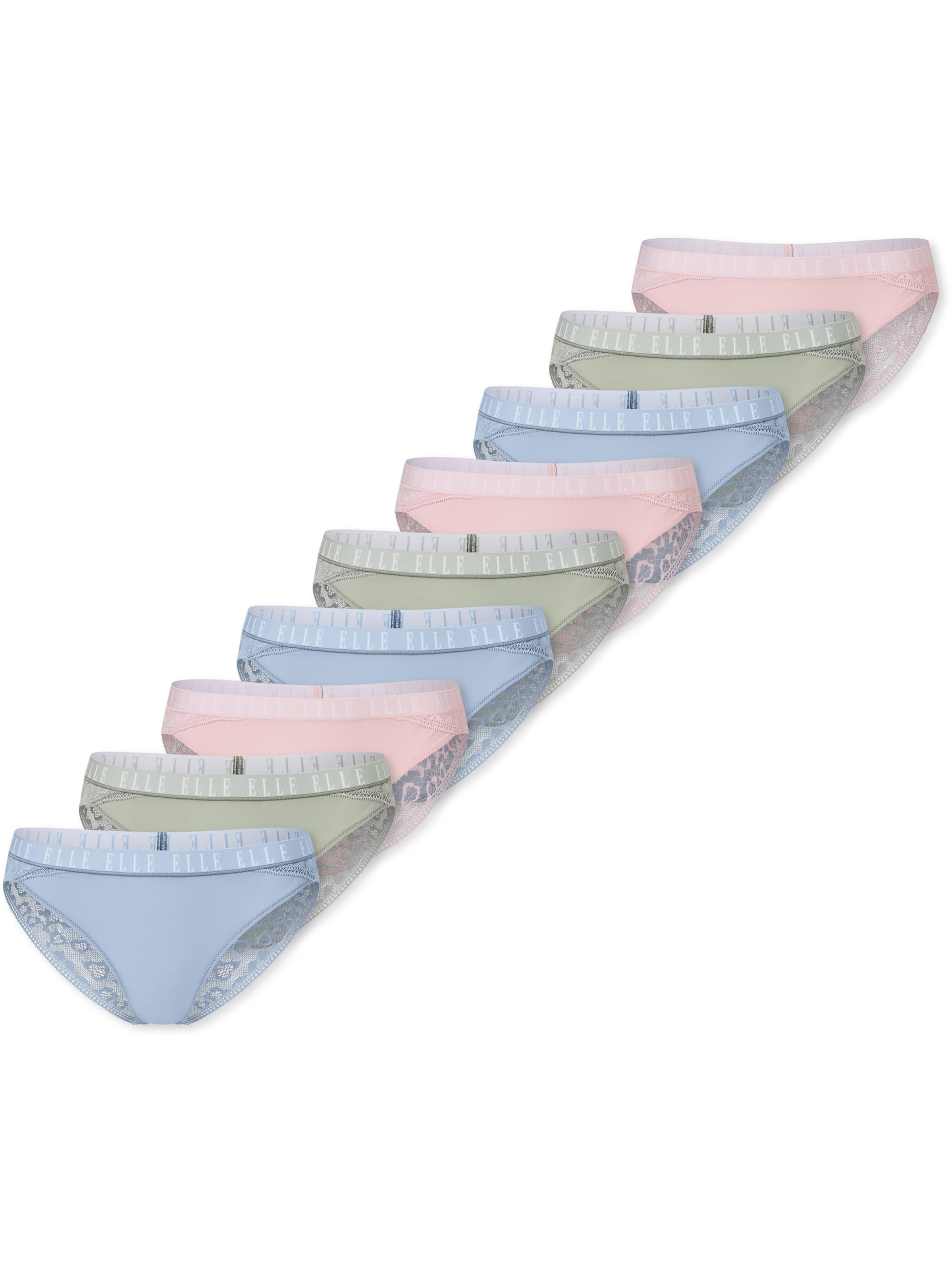 ELLE Slip ' Lace ' in Mixed colours: front