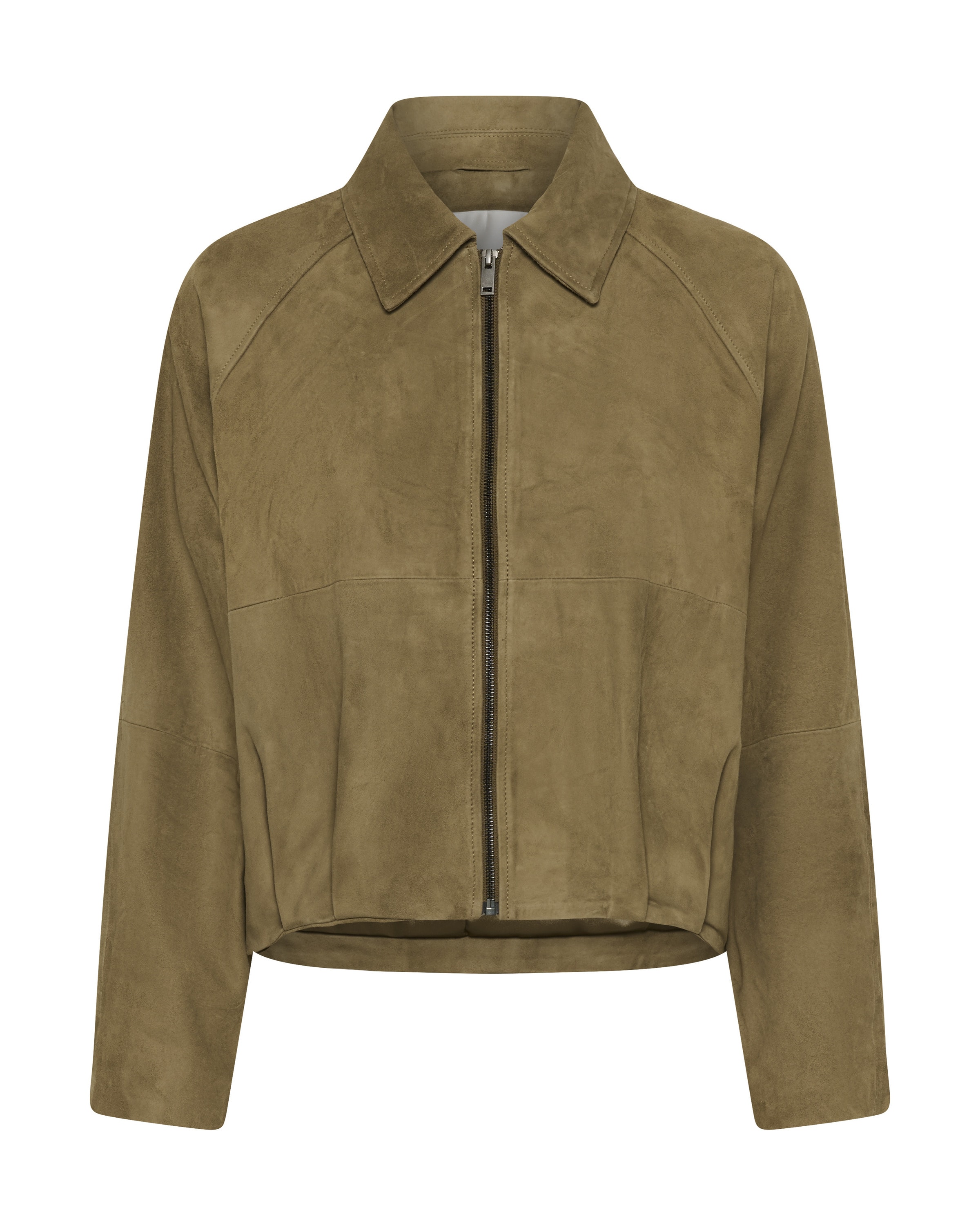 My Essential Wardrobe Tussenjas in Groen: voorkant