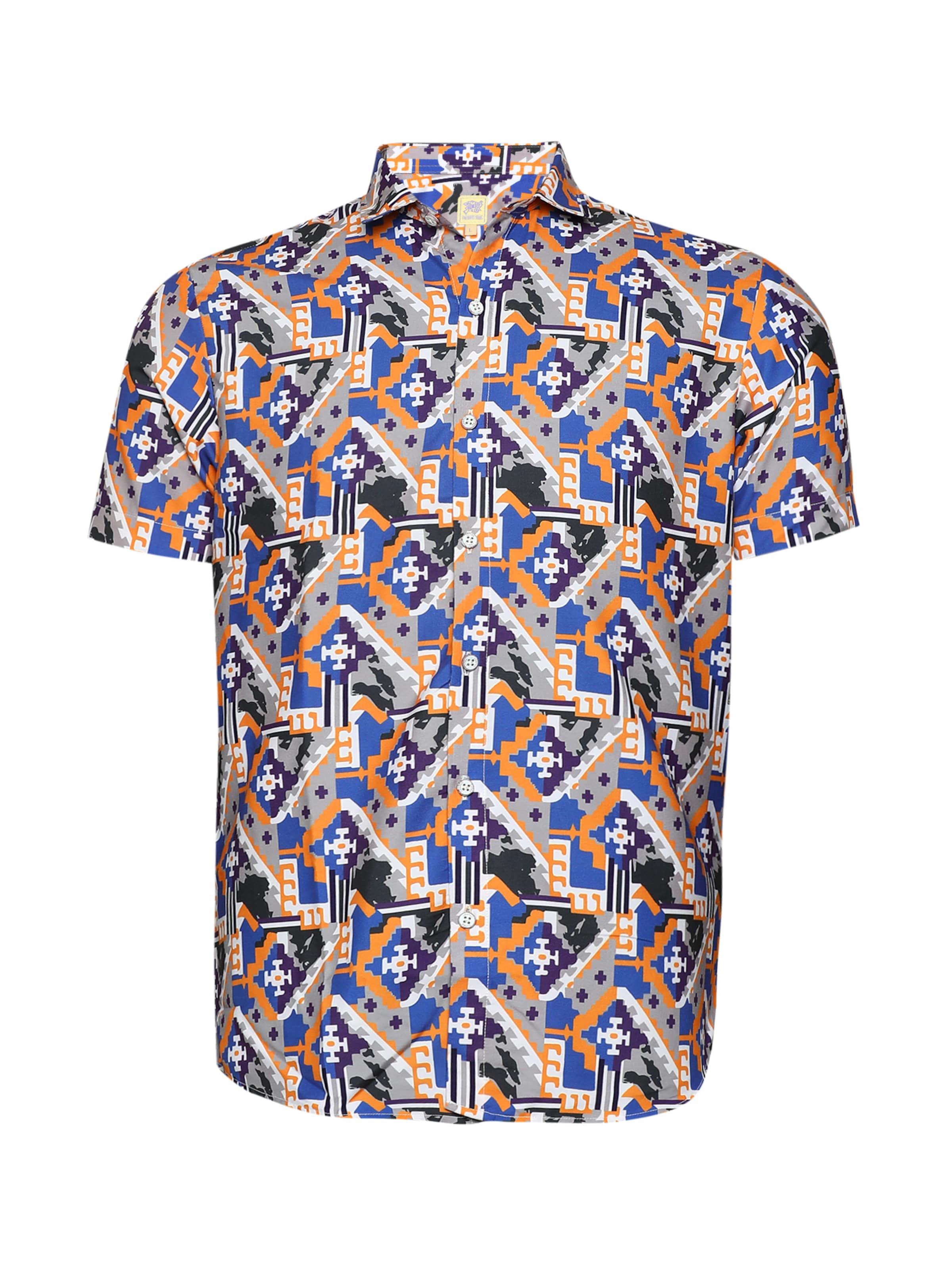 Campus Sutra Regular Fit Hemd 'Banks' in Mischfarben: Vorderseite