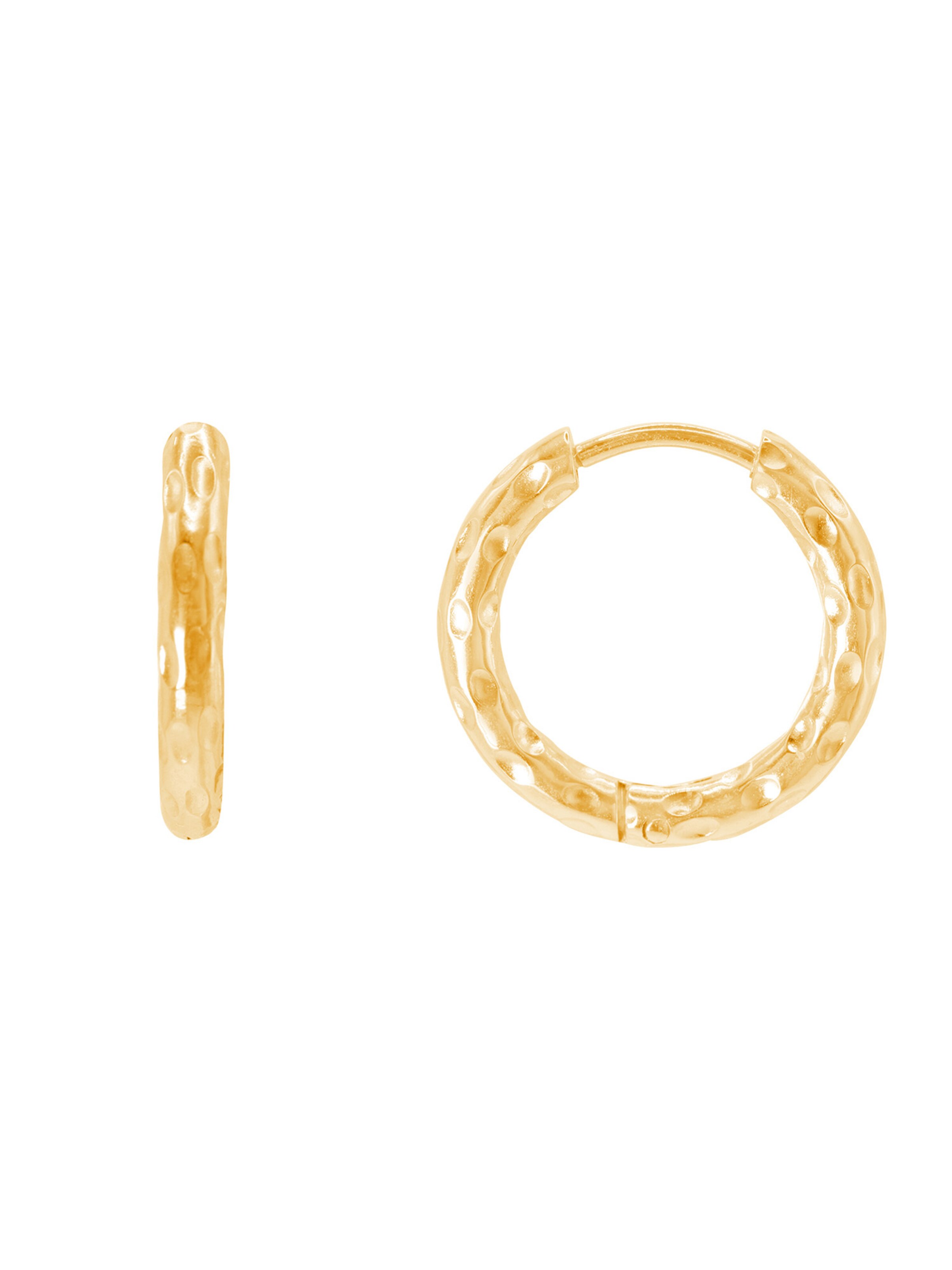 Boucles d'oreilles Heideman en or : devant