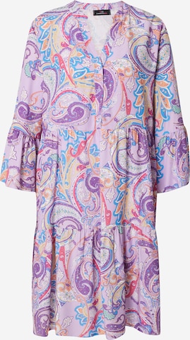 Zwillingsherz Shirt Dress in Purple: front