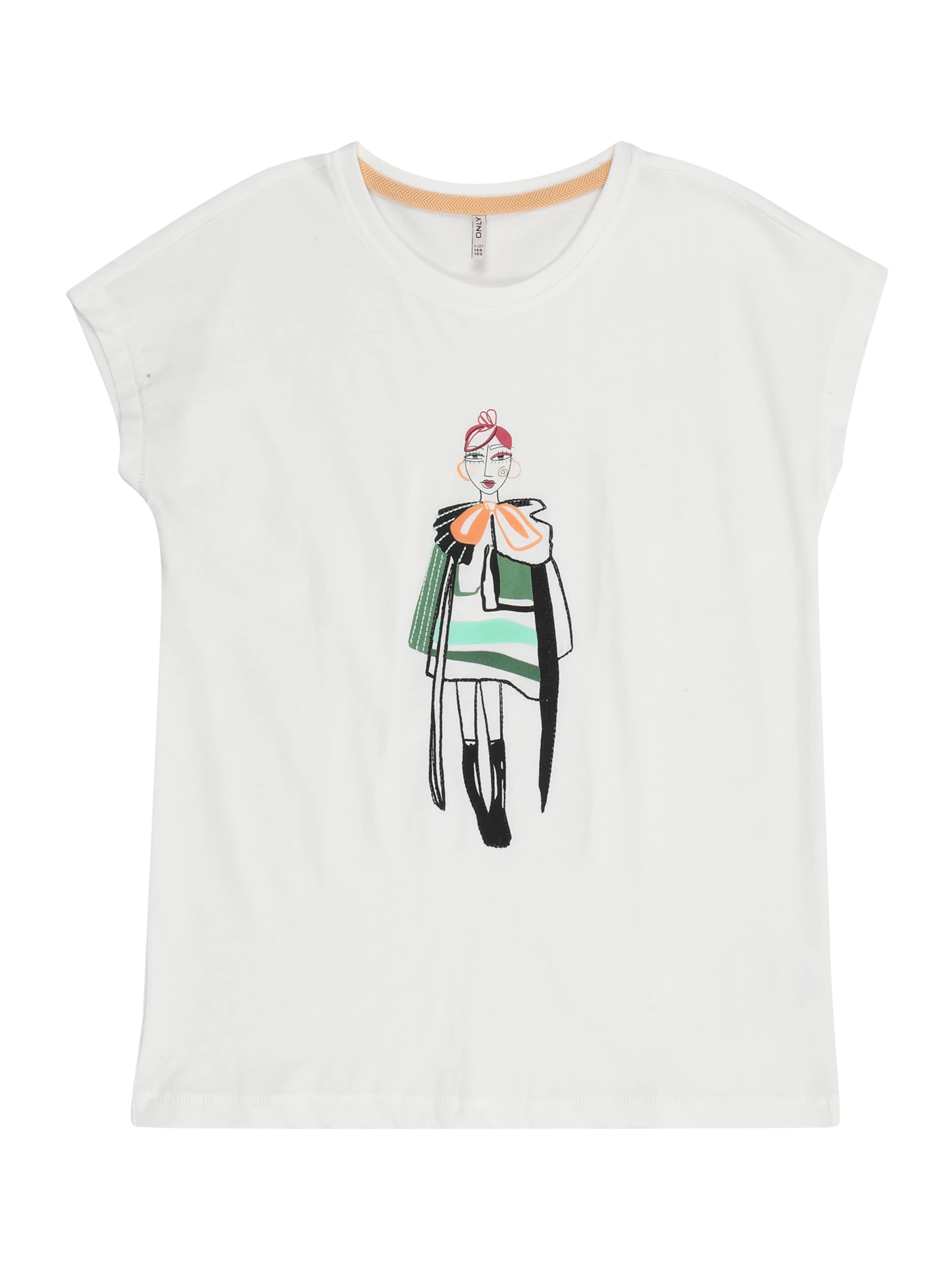 T-Shirt 'KOGLady' ONLY GIRLS en blanc : devant