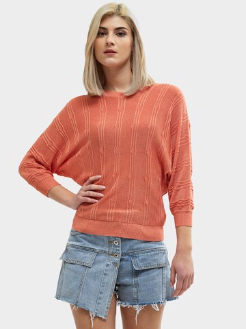 Influencer Sweater in Orange: front