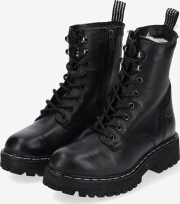 MUSTANG Lace-Up Ankle Boots in Black