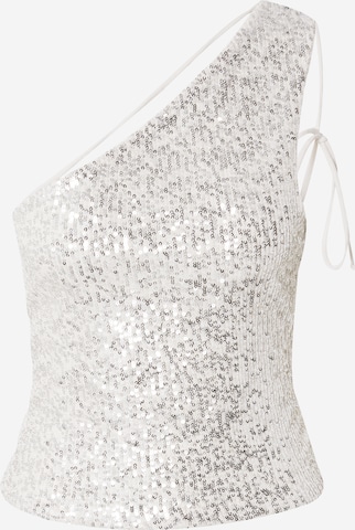 WEEKDAY Top in Silver: front